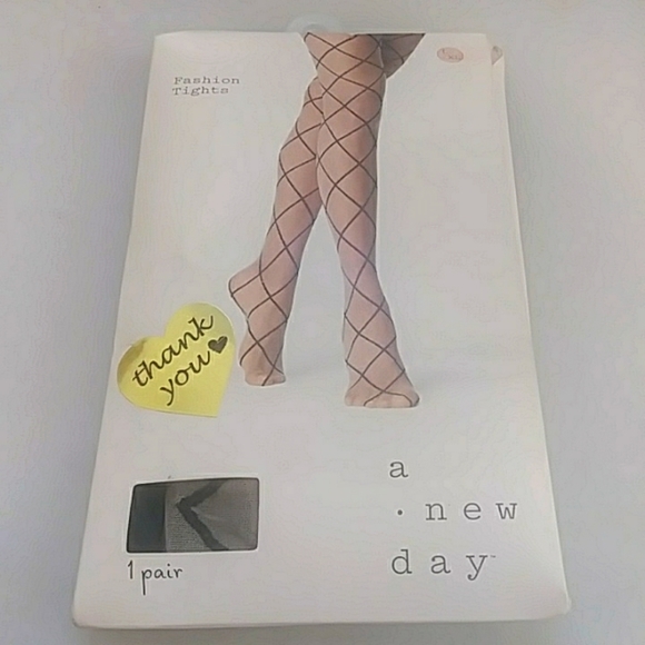 A New Day Women's Diamond Shift Fashion Tights, Nude L/XL - Picture 2 of 4